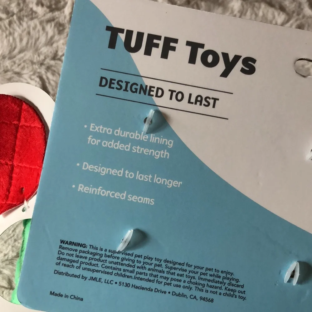 Plush Condiment Trio DOG TOYS - Red Tomato, Yellow Mustard, Green Relish